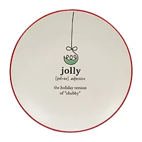 Certified International Christmas Fun 6-pc. Stoneware Dessert Plate