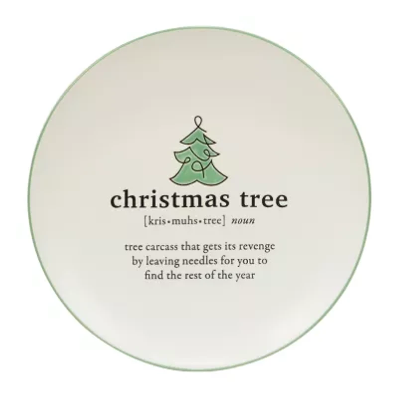 Certified International Christmas Fun 6-pc. Stoneware Dessert Plate