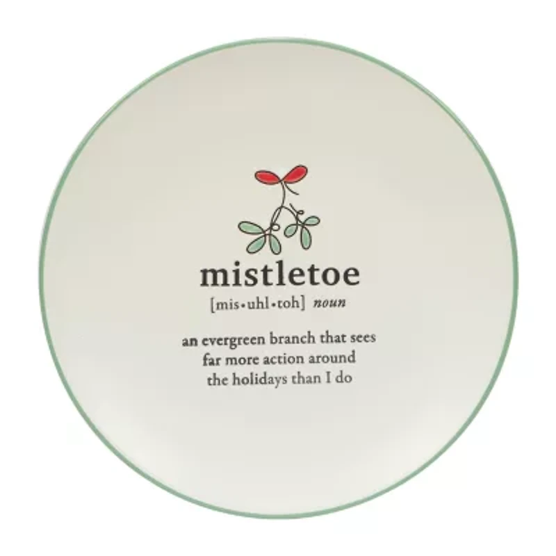 Certified International Christmas Fun 6-pc. Stoneware Dessert Plate