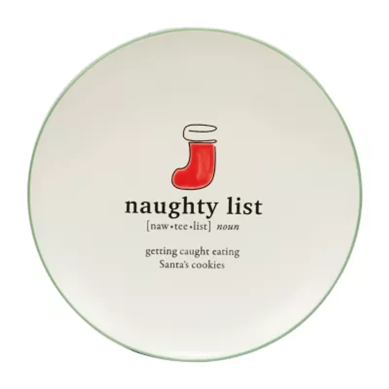 Certified International Christmas Fun 6-pc. Stoneware Dessert Plate