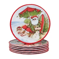 Certified International Santa's Wish 6-pc. Melamine Salad Plate
