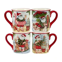 Certified International Santa's Wish 4-pc. Coffee Mug
