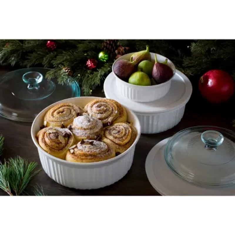 CorningWare French White 6-pc. Bakeware Set