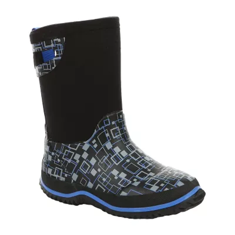 Northside Little & Big Kid Boys Raiden Waterproof Insulated Flat Heel Rain Boots