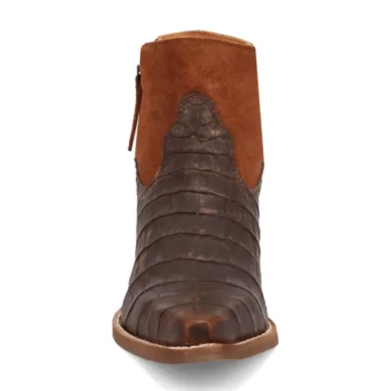 Dingo Womens Rickie Leatherie Stacked Heel Cowboy Boots