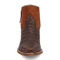 Dingo Womens Rickie Leatherie Stacked Heel Cowboy Boots
