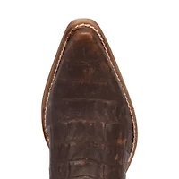 Dingo Womens Rickie Leatherie Stacked Heel Cowboy Boots