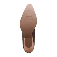 Dingo Womens Rickie Leatherie Stacked Heel Cowboy Boots