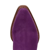 Dingo Womens Tapadero Suedeie Stacked Heel Cowboy Boots