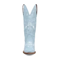 Dingo Womens Love Bug Leather Stacked Heel Cowboy Boots