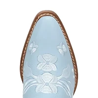 Dingo Womens Love Bug Leather Stacked Heel Cowboy Boots