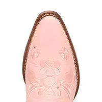 Dingo Womens Love Bug Leather Stacked Heel Cowboy Boots