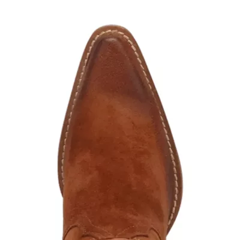 Dingo Womens Primadonna Suede Stacked Heel Cowboy Boots