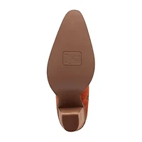 Dingo Womens Primadonna Suede Stacked Heel Cowboy Boots