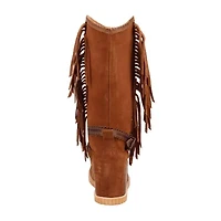Dingo Womens Natchez Leather Wedge Heel Cowboy Boots