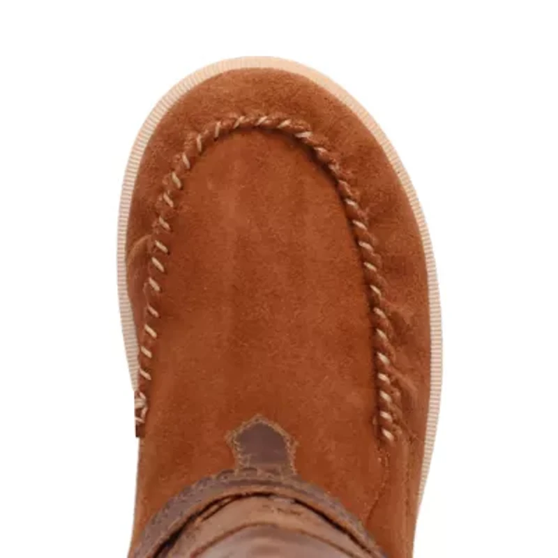 Dingo Womens Natchez Leather Wedge Heel Cowboy Boots