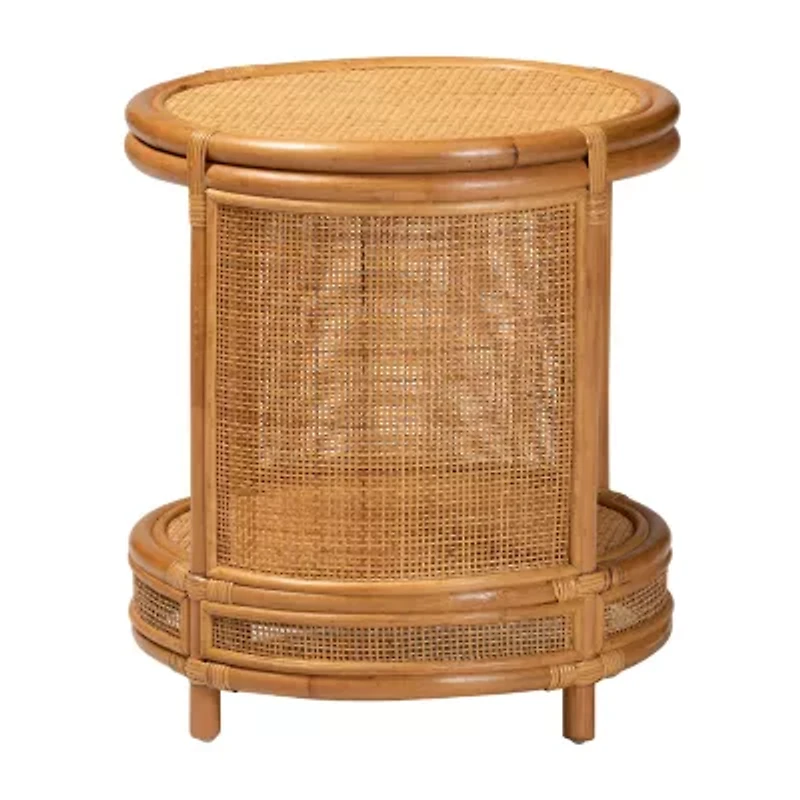 Louis Rattan End Table