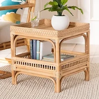 Lombok Rattan End Table
