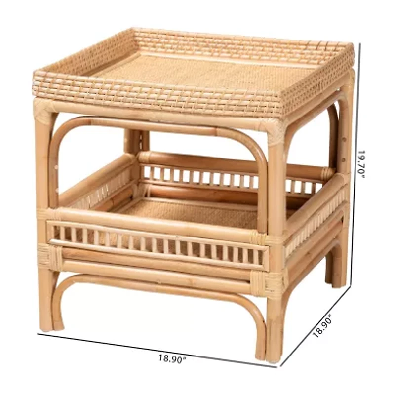 Lombok Rattan End Table
