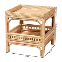 Lombok Rattan End Table