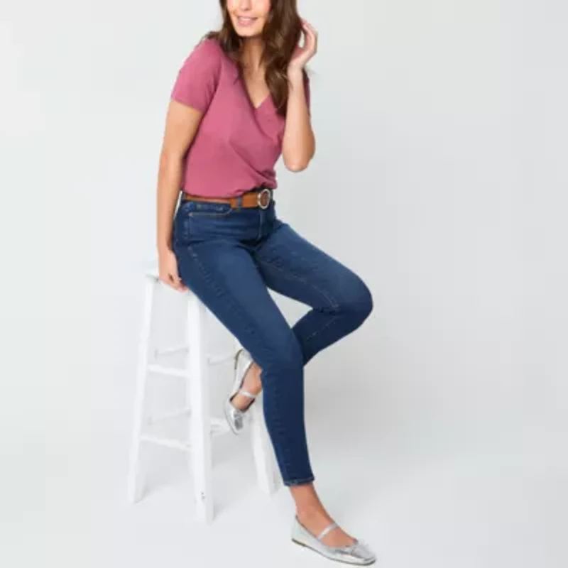 a.n.a Womens High Rise Skinny Ankle Fit Jean