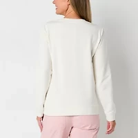 St. John's Bay Womens Long Sleeve Sweatshirt