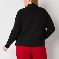 Liz Claiborne Womens Plus Midweight Bomber Jacket