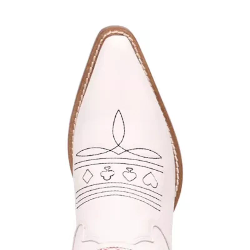 Dingo Womens King Of Clubs Stacked Heel Cowboy Boots