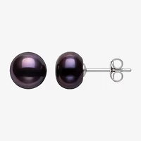Dyed Cultured Freshwater Pearl Sterling Silver Stud Earrings