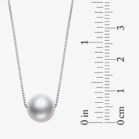 Womens White Cultured Freshwater Pearl Sterling Silver 18 Inch Pendant Necklace