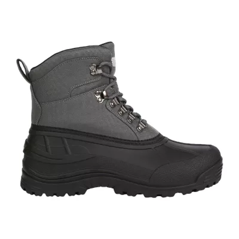 Northside Mens Glacier Peak Snow Boot Insulated Flat Heel Boots