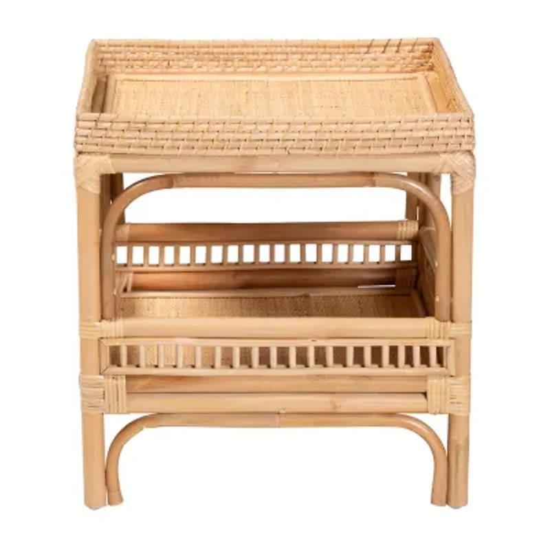 Lombok Rattan End Table