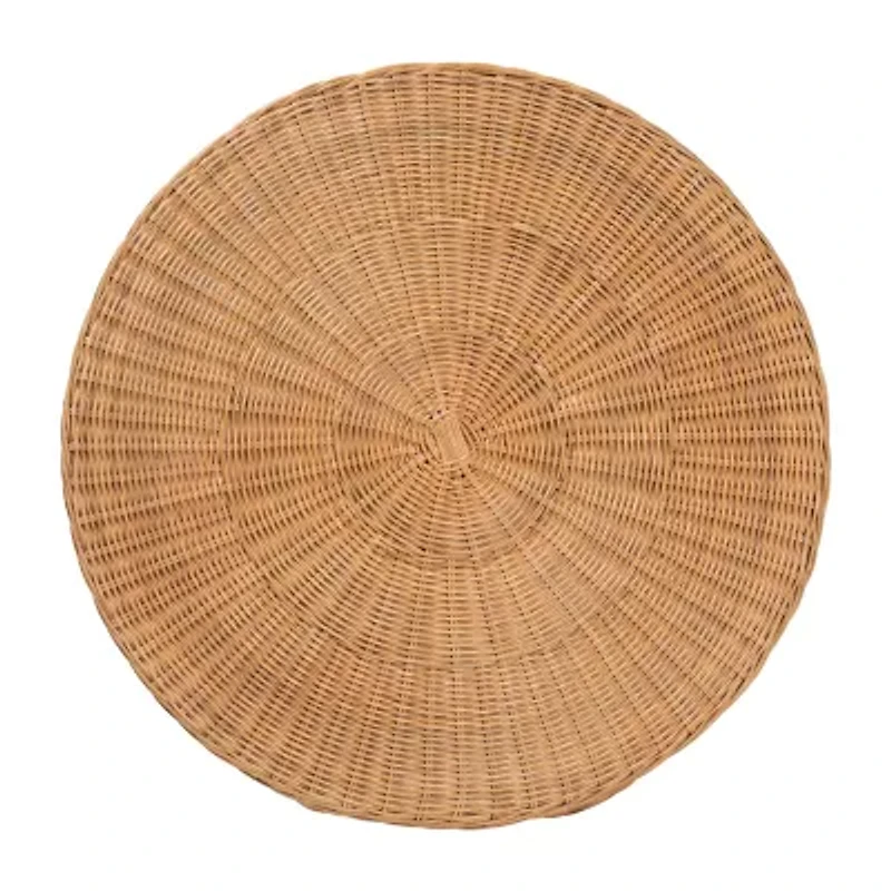 Palm Rattan End Table