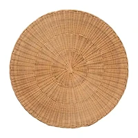 Palm Rattan End Table