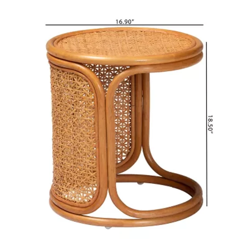 Eldon Rattan End Table