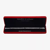 Sparkle Allure Womens Natural Diamond Accent Pure Silver Over Bronze Inch Tennis Bracelet