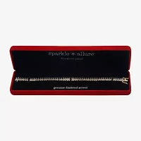 Sparkle Allure Womens Natural White Diamond Accent 7.25 Inch Tennis Bracelet
