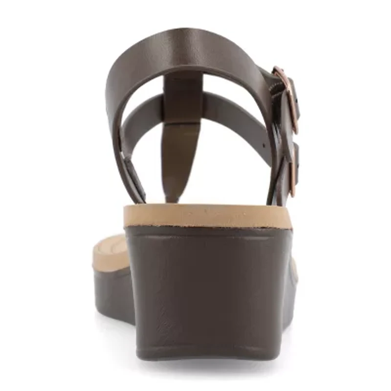 Journee Collection Womens Bianca Wedge Sandals