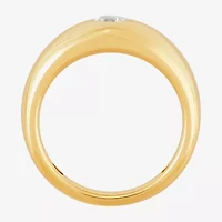 Limited Quantities! Womens 7.5MM Genuine White Topaz 14K Gold Band