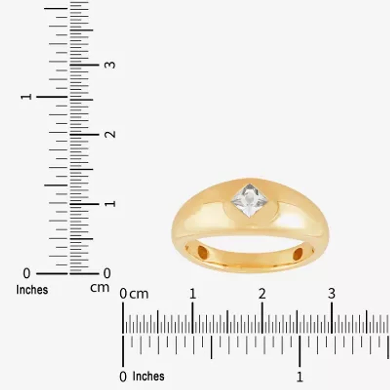 Limited Quantities! Womens 7.5MM Genuine White Topaz 14K Gold Band