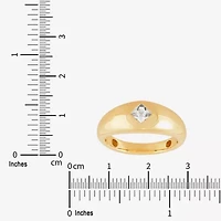 Limited Quantities! Womens 7.5MM Genuine White Topaz 14K Gold Band