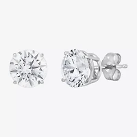 (G-H, Si2) Womens 5 CT. T.W. Lab Grown White Diamond 10K White Gold Round 2-pc. Jewelry Set