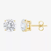 (G-H, Si2) Womens 5 CT. T.W. Lab Grown White Diamond 10K Gold Round 2-pc. Jewelry Set