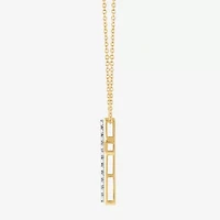 Cross (F, Si2) Mens 1 CT. T.W. Lab Grown White Diamond 14K Gold Over Silver Cross Pendant