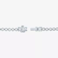 (G-H / Si2-I1) Womens 2 CT. T.W. Lab Grown White Diamond Sterling Silver 7.25 Inch Tennis Bracelet