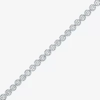 (G-H / Si2-I1) Womens 2 CT. T.W. Lab Grown White Diamond Sterling Silver 7.25 Inch Tennis Bracelet