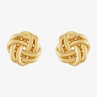 Limited Quantities! 14K Gold 8.3mm Knot Stud Earrings