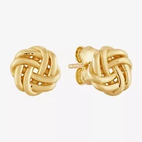 Limited Quantities! 14K Gold 8.3mm Knot Stud Earrings