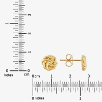 Limited Quantities! 14K Gold 8.3mm Knot Stud Earrings