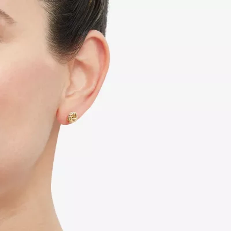 Limited Quantities! 14K Gold 8.3mm Knot Stud Earrings